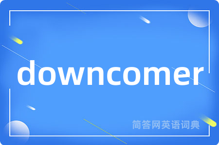 downcomer是什么意思,downcomer的中文翻译 downcomer