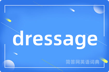 dressage是什么意思,dressage的中文翻译 dressage