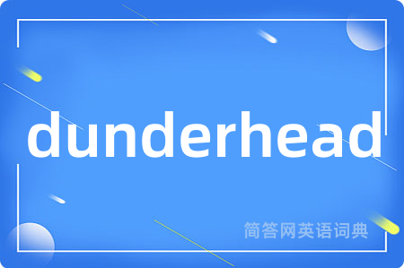 dunderhead
