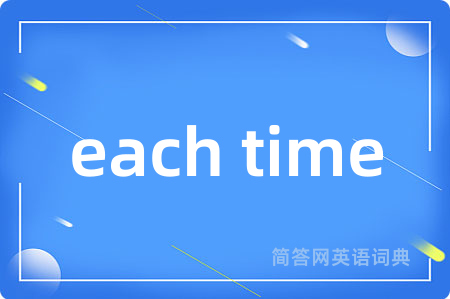 each time