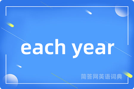 each year