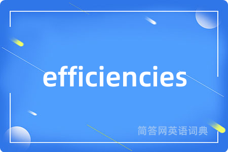 efficiencies