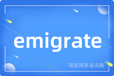 emigrate