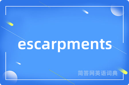 escarpments