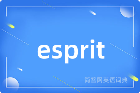 esprit是什么意思,esprit的中文翻译 esprit