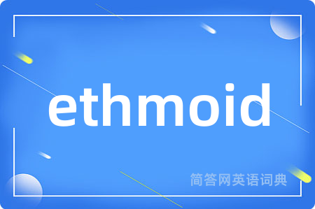 ethmoid是什么意思,ethmoid的中文翻译 ethmoid