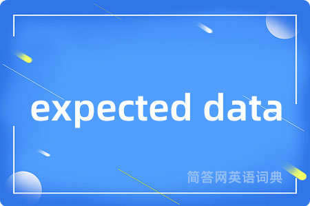 expected data