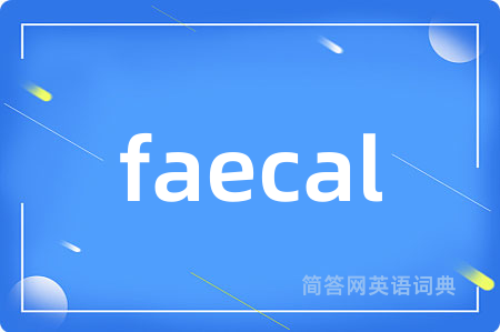 faecal