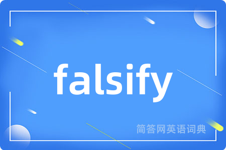 falsify