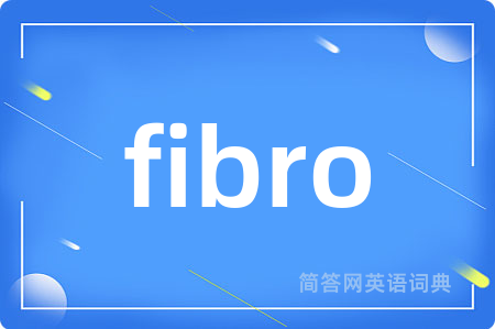 fibro是什么意思,fibro的中文翻译 fibro