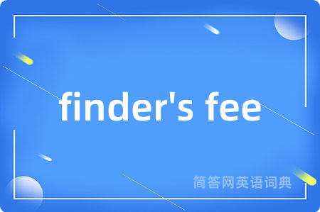 finder's fee