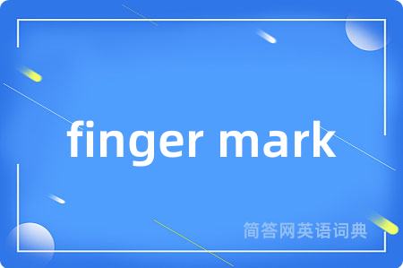 finger mark