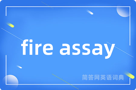 fire assay