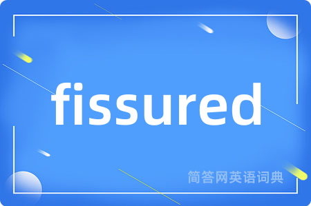 fissured是什么意思,fissured的中文翻译 fissured