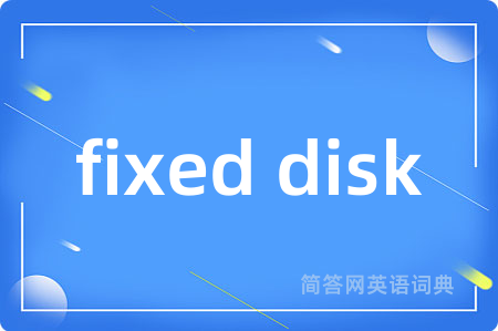 fixed disk
