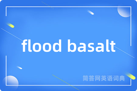 flood basalt