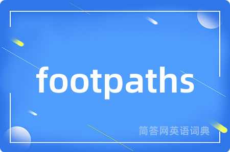 footpaths