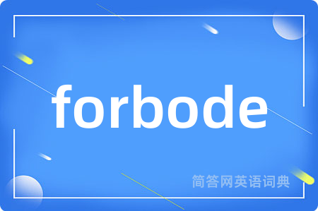 forbode