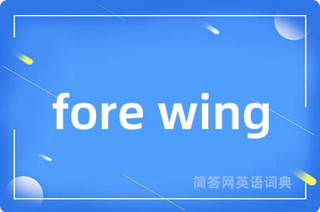 fore wing