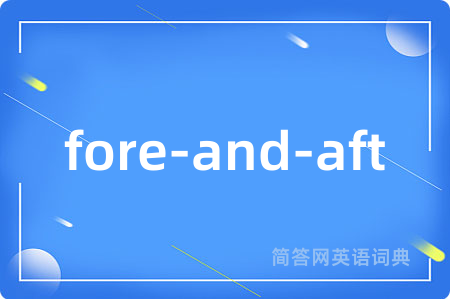 fore-and-aft