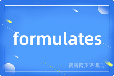 formulates
