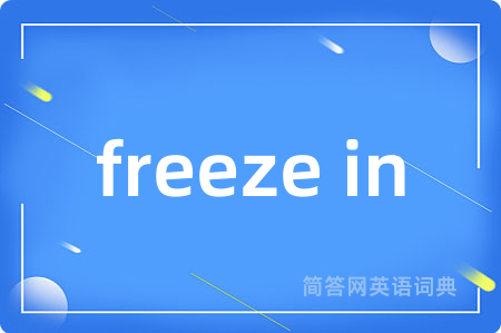 freeze in是什么意思,freeze in的中文翻译 freeze in