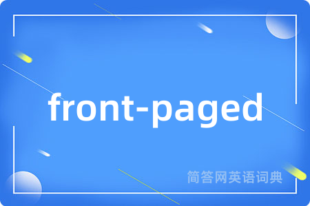 front-paged