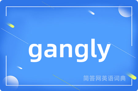 gangly是什么意思,gangly的中文翻译 gangly