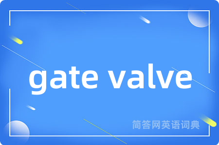 gate valve