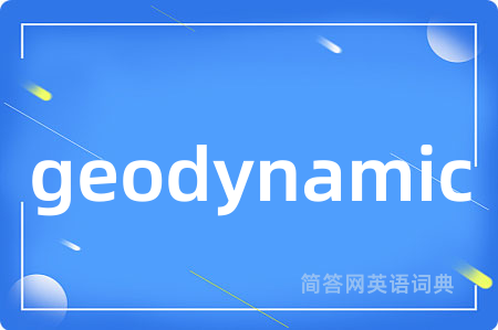 geodynamic