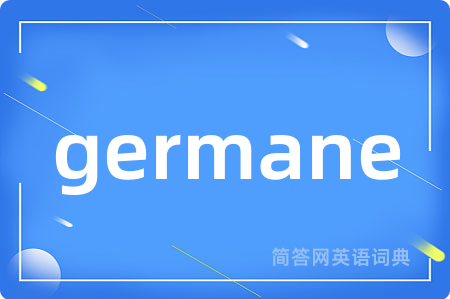 germane