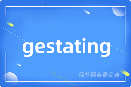 gestating