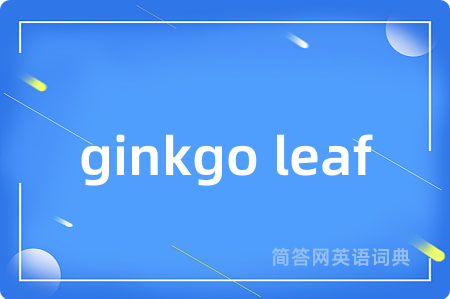 ginkgo leaf