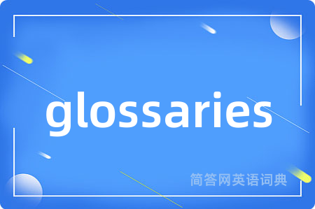 glossaries