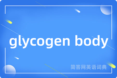 glycogen body