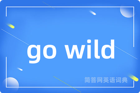 go wild是什么意思,go wild的中文翻译 go wild