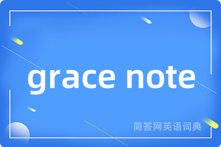 grace note