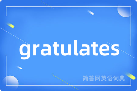 gratulates