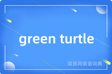 green turtle