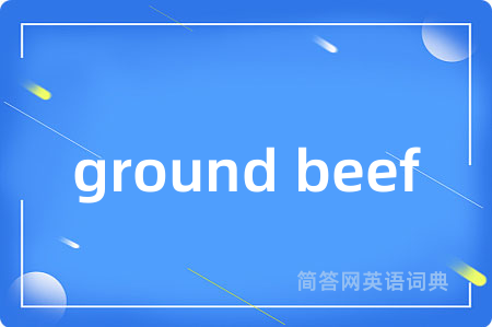 ground beef