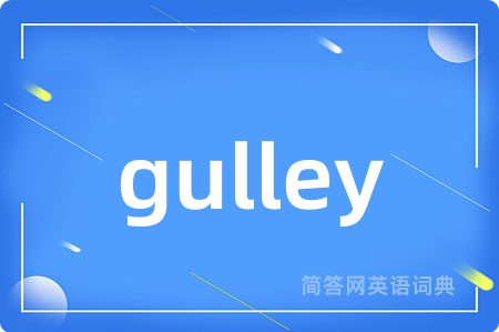 gulley是什么意思,gulley的中文翻译 gulley