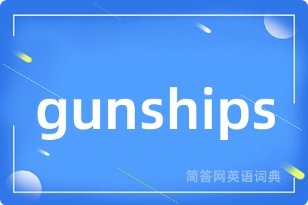 gunships是什么意思,gunships的中文翻译 gunships