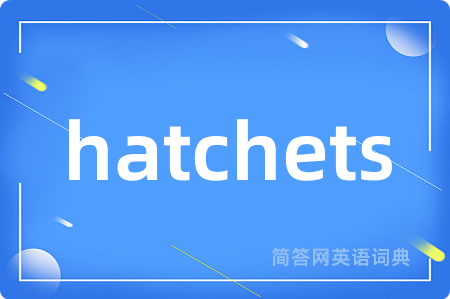 hatchets是什么意思,hatchets的中文翻译 hatchets
