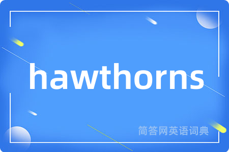 hawthorns是什么意思,hawthorns的中文翻译 hawthorns