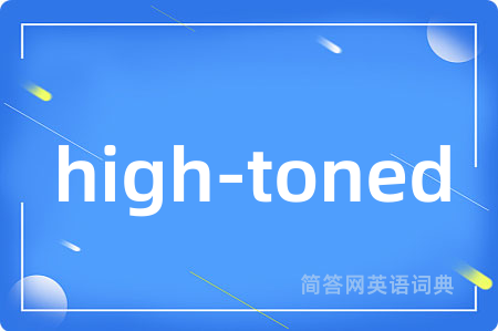 high-toned