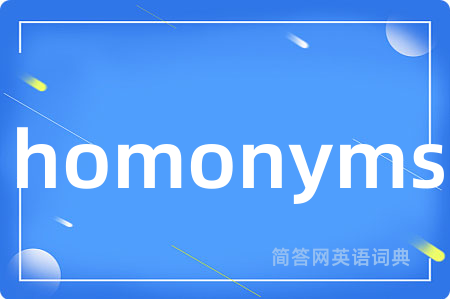 homonyms