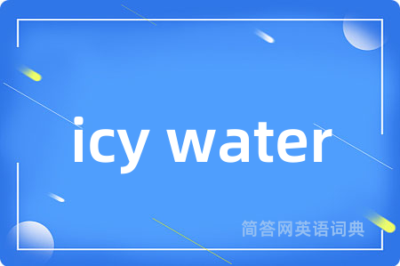 icy water