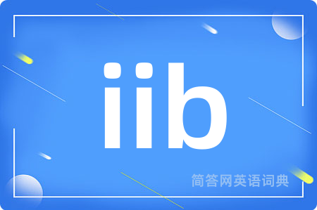 iib是什么意思,iib的中文翻译 iib