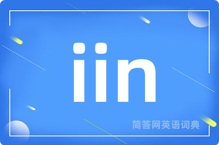 iin是什么意思,iin的中文翻译 iin