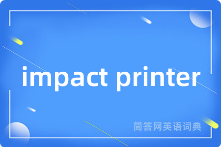 impact printer